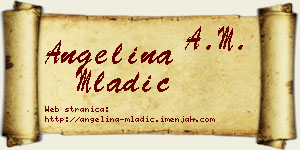 Angelina Mladić vizit kartica